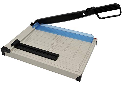 Snyderline® Hebelschneider A4 kompakt, Papierschneider aus Metall, Schneidemaschine Papier, Foto - Pappe bis 200gr/m² und Papier, bis zu 8 Blatt in 80gr/m² von Snyderline