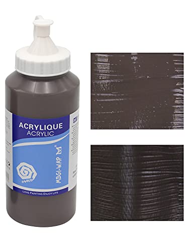 MAGI® Künstler-Acrylfarbe je 500 ml, in 24 feinen Farbtönen, freie Farbwahl, Acryl, Malfarbe im Dosiergebinde (21-vandykebraun) von Paintersisters