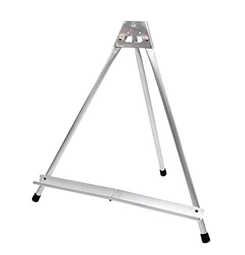 Paintersisters® Tischstaffelei Alu silberfarben, Displaystaffelei, Bildhalter für Keilrahmen, Leinwand, Schule und KIGA von Paintersisters
