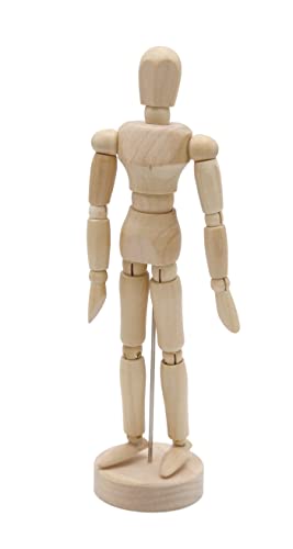 Paintersisters Gliederpuppe 20cm hoch, Mannequin, Zeichenpuppe, aus feinem Samalholz – FSC, Zeichenpuppe aus Holz, Holzfigur, Holzpuppe von Paintersisters