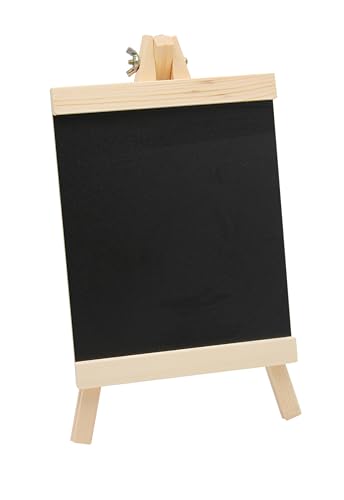 Paintersisters Tafel-Staffelei 28cm für Kreide - Kleine Tafel für Tisch, Kreidetafel zum aufstellen aus Kiefernholz von Paintersisters