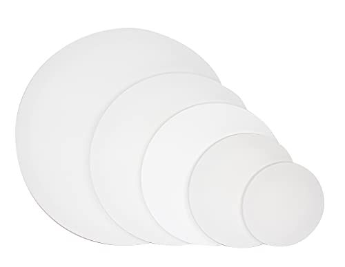 Paintersisters® runde Leinwand Ø 70cm – 4er-Set, 380gr/m² bespannte Keilrahmen zum Malen, Pouring Baumwolle grundiert rund Paintersisters® runde Leinwand Ø 70cm – 4er-Set, 380gr/m² bespannte Keilrahmen zum Malen, Pouring Baumwolle grundiert rund von Paintersisters
