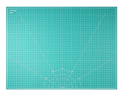 Schneidematte A0 = 91x122cm, 5-lagig, beidseitig bedruckt, selbstheilend, Schneideunterlage grün von Snyderline