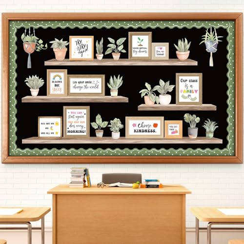 Pajean Bücherregal, Pinnwand, Pflanze, motivierend, positiv, Klassenzimmer-Dekoration, Grünpflanze, Topfausschnitte für den Schulanfang, Fenster, Tür, Wand, Grundschule, Vorschullehrer, Zubehör Pajean Bücherregal, Pinnwand, Pflanze, motivierend, positiv, Klassenzimmer-Dekoration, Grünpflanze, Topfausschnitte für den Schulanfang, Fenster, Tür, Wand, Grundschule, Vorschullehrer, Zubehör von Pajean