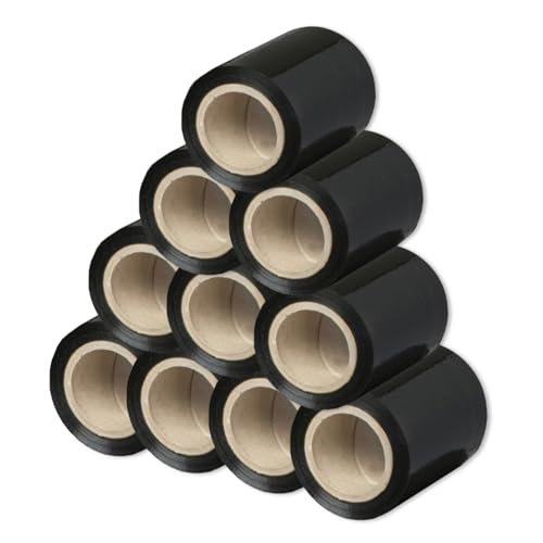 Pak Technik Stretchfolie Minirolle 23my schwarz 300g 10 Stück, Länge 260m, Breite 10cm, Verpackungsfolie auf Rolle, Folie Für Möbel, Umzugsfolie, 10 Rollen Pak Technik Stretchfolie Minirolle 23my schwarz 300g 10 Stück, Länge 260m, Breite 10cm, Verpackungsfolie auf Rolle, Folie Für Möbel, Umzugsfolie, 10 Rollen von Pak Technik