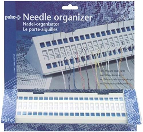Pako Organizer für Nadeln - Kreuzstich-Zubehör - Für Sticknadeln - mit 10 leeren Code-Karten von Pako