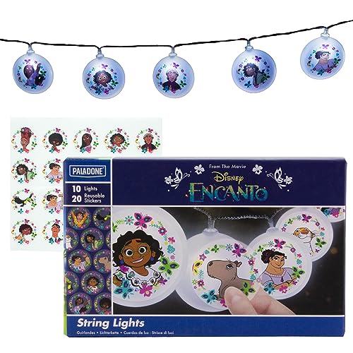 Paladone Encanto String Lights with Stickers | Disney's Kids Movies Encanto Bedroom Decor von Paladone