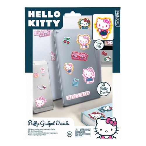 Hello Kitty Offiziell lizenzierte Puffy Gadget Decals inklusive 32 3D Anime Cartoon Katze Aufkleber, Geschenk und Zubehör Dekor für Frauen und Mädchen Paladone Hello Kitty Offiziell lizenzierte Puffy Gadget Decals inklusive 32 3D Anime Cartoon Katze Aufkleber, Geschenk und Zubehör Dekor für Frauen und Mädchen Paladone von Paladone
