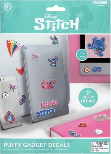 Stitch and Angel Disney Puffy Gadget Aufkleber für Mädchen und Jungen, 3D-Aufkleber, Zubehör für Schule, Büro und Gaming, Bunte Cartoon-Charaktere, Geschenkpaket Paladone Stitch and Angel Disney Puffy Gadget Aufkleber für Mädchen und Jungen, 3D-Aufkleber, Zubehör für Schule, Büro und Gaming, Bunte Cartoon-Charaktere, Geschenkpaket Paladone von Paladone