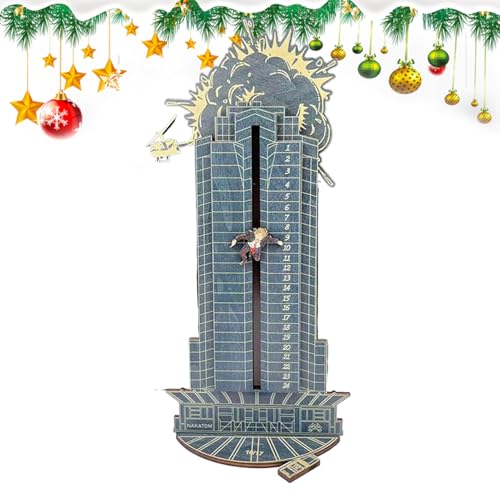 Weihnachtskalender Die Hard, Weihnachten Adventskalender 2025, 24 Tage Adventskalender Aus Holz Lustiger Tischdekoration Wohnzimmer Schlafzimmer Weihnachtsdekoration von Palaufr
