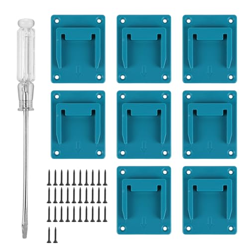 Palmcee Wandhalterung Werkzeughalter für makita 18V, 8 Stück Gilt für Makita & Bosch 14,4 V/18 V Lithium-Akku Mit Halterung fester Basis Palmcee Wandhalterung Werkzeughalter für makita 18V, 8 Stück Gilt für Makita & Bosch 14,4 V/18 V Lithium-Akku Mit Halterung fester Basis von Palmcee