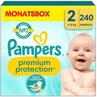 Pampers® Windeln Monatsbox premium protection™ Größe Gr.2 (4-8 kg) für Neugeborene (0-3 Monate), 240 St. von Pampers®