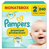 Pampers® Windeln Monatsbox premium protection™ Größe Gr.2 (4-8 kg) für Neugeborene (0-3 Monate), 240 St. von Pampers®