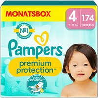 Pampers® Windeln Monatsbox premium protection™ Größe Gr.4 (9-14 kg) für Babys und Kleinkinder (4-18 Monate), 174 St. von Pampers®