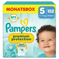 Pampers® Windeln Monatsbox premium protection™ Größe Gr.5 (11-16 kg) für Babys und Kleinkinder (4-18 Monate), 152 St. von Pampers®