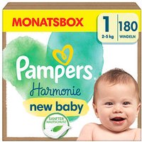 Pampers® Windeln Harmonie™ Größe Gr.1 (2-5 kg) für Neugeborene (0-3 Monate), 180 St. von Pampers®