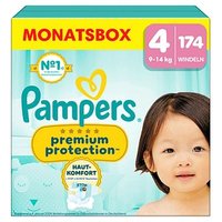 Pampers® Windeln Monatsbox premium protection™ Größe Gr.4 (9-14 kg) für Babys und Kleinkinder, 174 St. von Pampers®