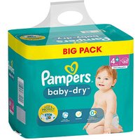 Pampers® Windeln baby-dry™ BIG PACK  Größe Gr. 4+ für Babys und Kleinkinder (4-18 Monate), 62 St. von Pampers®