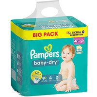 Pampers® Windeln baby-dry™ BIG PACK  Größe Gr. 4+ für Babys und Kleinkinder (4-18 Monate), 62 St. von Pampers®