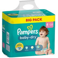 Pampers® Windeln baby-dry™ BIG PACK  Größe Gr.4 (9-14 kg) für Babys und Kleinkinder (4-18 Monate), 70 St. von Pampers®
