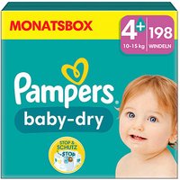 Pampers® Windeln baby-dry™ Monatsbox Größe Gr.4 (10-15 kg) für Babys und Kleinkinder, 198 St. von Pampers®