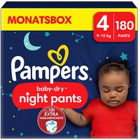 Pampers® Windeln Monatsbox baby-dry™ night pants Größe Gr.4 (9-15 kg) für Babys und Kleinkinder (4-18 Monate), 180 St. von Pampers®