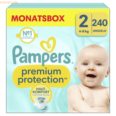 Pampers Windel Premium Protection 40705544 Gr.2 Mini 240 Stück von Pampers