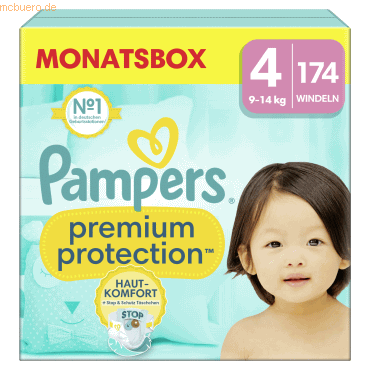 Pampers Windel Premium Protection 40705612 Gr.4 Maxi 174 Stück Pampers Windel Premium Protection 40705612 Gr.4 Maxi 174 Stück von Pampers