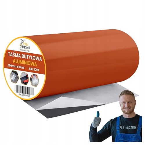Pan Łącznik Butylband dichtband Aluminiumfolie braun – Dachabdichtung, Wasserfestes Klebeband Reperaturba, wetterfest, für Dachdeckerarbeiten, 300mm x 10m, RAL8004 Pan Łącznik Butylband dichtband Aluminiumfolie braun – Dachabdichtung, Wasserfestes Klebeband Reperaturba, wetterfest, für Dachdeckerarbeiten, 300mm x 10m, RAL8004 von Pan Łącznik