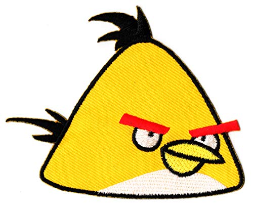 Aufnäher zum Aufnähen oder Aufbügeln, Motiv: Angry Bird, Gelb Aufnäher zum Aufnähen oder Aufbügeln, Motiv: Angry Bird, Gelb von Panashop