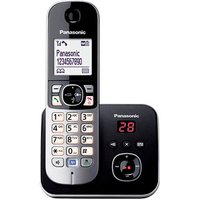 Panasonic KX-TG6821GB Schnurloses Telefon mit Anrufbeantworter schwarz-silber von Panasonic