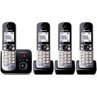 Panasonic KX-TG6824GB Schnurloses Telefon-Set mit Anrufbeantworter schwarz-silber von Panasonic