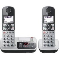 Panasonic KX-TGE522GS Schnurloses Telefon mit Anrufbeantworter silber von Panasonic