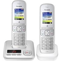 Panasonic KX-TGH722GG Schnurloses Telefon-Set mit Anrufbeantworter silber von Panasonic