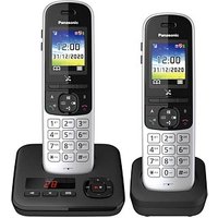 Panasonic KX-TGH722GS Schnurloses Telefon-Set mit Anrufbeantworter silber-schwarz von Panasonic
