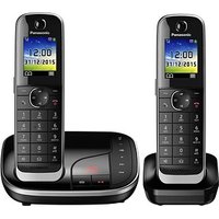 Panasonic KX-TGJ322GB Schnurloses Telefon-Set mit Anrufbeantworter schwarz von Panasonic