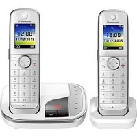 Panasonic KX-TGJ322GW Schnurloses Telefon-Set mit Anrufbeantworter weiß von Panasonic