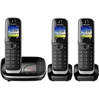 Panasonic KX-TGJ323GB Schnurloses Telefon-Set mit Anrufbeantworter schwarz von Panasonic