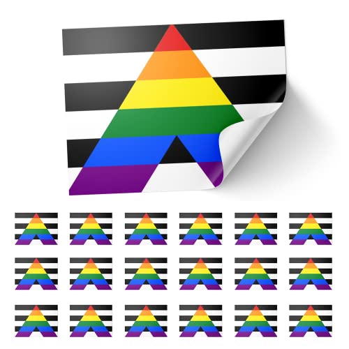 20 x Aufkleber "Ally LGBT Pride", rechteckig, 8,5 x 5,5 cm 20 x Aufkleber "Ally LGBT Pride", rechteckig, 8,5 x 5,5 cm von Panda Loco