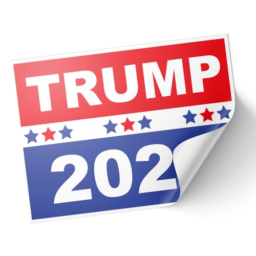 Panda Loco - 20 Trump 2024 USA Wahl - Rechteckig, Mehrfarbig, Vinyl, Sticker, Aufkleber von Panda Loco