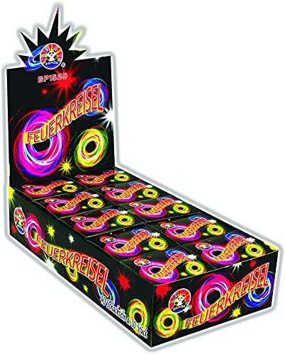 Panda 400 (40x10) FEUERKREISEL Gold & Silber Effekt für Silvester Jugend Kinder Party Feuerwerk von Panda