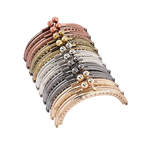 PandaHall 10 Stück Metall Geldbörsenrahmen, 3.3 Zoll 5-Farben-Kussverschlussrahmen, Metallrahmen Tasche Kuss Verschlussschloss Für DIY Craft, Geldbörsenherstellung, Taschenherstellung PandaHall 10 Stück Metall Geldbörsenrahmen, 3.3 Zoll 5-Farben-Kussverschlussrahmen, Metallrahmen Tasche Kuss Verschlussschloss Für DIY Craft, Geldbörsenherstellung, Taschenherstellung von PH PandaHall