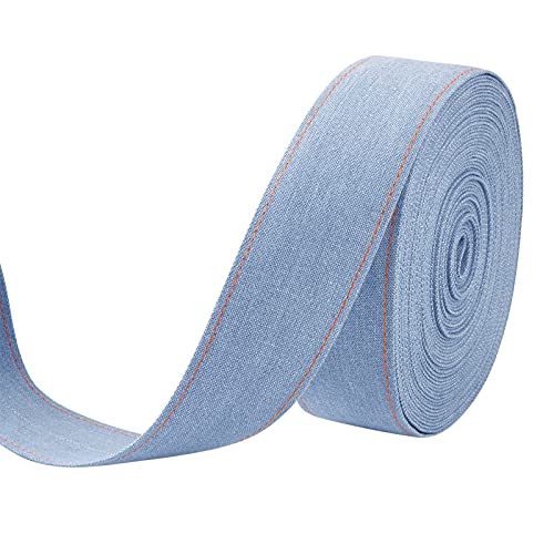 PandaHall 11 Meter Stitch Denim Ribbon 40 mm Jean gemustertes Ripsband Kornblumenblau Layering Stoff Jeans Schleifen Band für Haarspangen, Accessoires, Geschenkverpackungen und Nähen PandaHall 11 Meter Stitch Denim Ribbon 40 mm Jean gemustertes Ripsband Kornblumenblau Layering Stoff Jeans Schleifen Band für Haarspangen, Accessoires, Geschenkverpackungen und Nähen von PandaHall