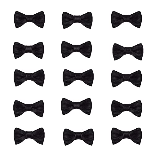PandaHall 120pcs Mini-Fliegen Schwarzes Ripsband Schleifen Ornament Handgefertigt Gewebt Haarschleifen für Heimwerker Kinder Haarspangen Geschenkverpackung Partybevorzugung, 25–30 X15~16X5 mm PandaHall 120pcs Mini-Fliegen Schwarzes Ripsband Schleifen Ornament Handgefertigt Gewebt Haarschleifen für Heimwerker Kinder Haarspangen Geschenkverpackung Partybevorzugung, 25–30 X15~16X5 mm von PH PandaHall