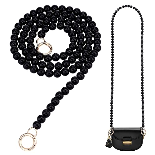 PandaHall 120 cm Imitationsperle Taschenkette, Crossbody Bag Chain Strap 12mm Black Pearl Purse Chain Ersatz Mit Goldenen Verschlüssen Für Damen Geldbörse Handtasche Geldbörse DIY Taschen PandaHall 120 cm Imitationsperle Taschenkette, Crossbody Bag Chain Strap 12mm Black Pearl Purse Chain Ersatz Mit Goldenen Verschlüssen Für Damen Geldbörse Handtasche Geldbörse DIY Taschen von PH PandaHall