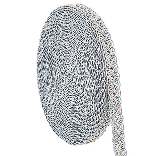 PandaHall 13 Yard Gimp Borte Borte 15 mm Gewebter Stoff Borte Polyester Geflochtene Spitze Borte Blau Polsterborte Für Hochzeitskostüm DIY Handwerk Nähen Schmuckherstellung Vorhang Schonbezug von PH PandaHall