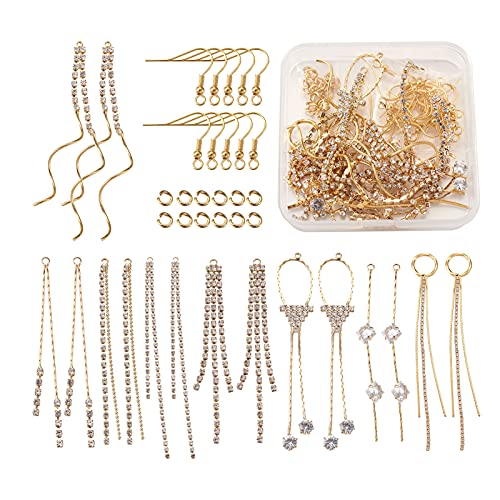PandaHall 16 Stück Cubic Zirkonia Quaste Ohrringe Anhänger Goldene Kristall Quaste Lange Große Statement Kette Baumeln Ohrringe mit Sprungringen & Ohrringhaken für DIY Ohrringherstellung PandaHall 16 Stück Cubic Zirkonia Quaste Ohrringe Anhänger Goldene Kristall Quaste Lange Große Statement Kette Baumeln Ohrringe mit Sprungringen & Ohrringhaken für DIY Ohrringherstellung von PandaHall