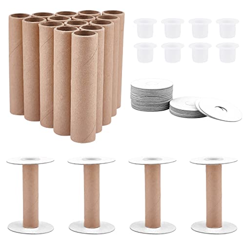 PandaHall 20 Stück Leere Drahtspulen Abnehmbare Papiernähspulen Fadenspule Webspulen Handwerksspulen Für Stickgarn Garn Band Basteln Und Nähen 3.9 Zoll/10cm von PH PandaHall