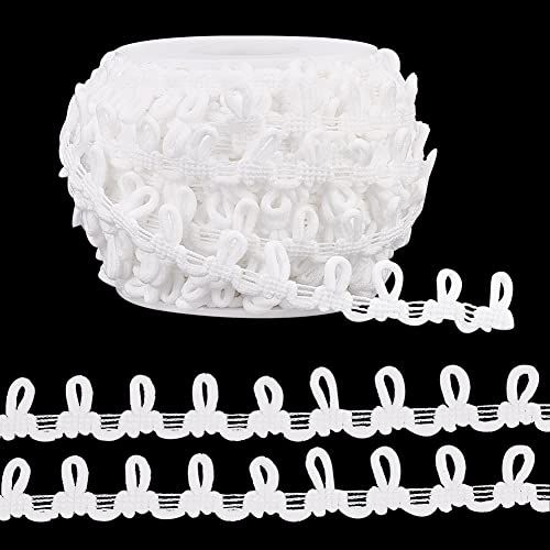 PandaHall 20 Yards Knopflochband Zopfborte Mit Knopfschlaufen 14 mm Korsettknopf Zopfschnur Weiß Elastische Knopfschlaufe Knopfloch Spitzenborte Für Kostümhandwerk Nähen Hochzeit Brautkleid Dekor PandaHall 20 Yards Knopflochband Zopfborte Mit Knopfschlaufen 14 mm Korsettknopf Zopfschnur Weiß Elastische Knopfschlaufe Knopfloch Spitzenborte Für Kostümhandwerk Nähen Hochzeit Brautkleid Dekor von PH PandaHall