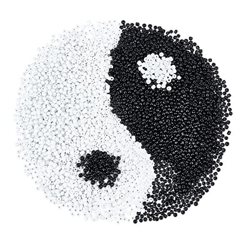 PandaHall 200g 8/0 Glassamenperlen, 3mm Runde Pony Perle Mini Spacer Perlen Für Ohrring Armband Anhänger Schmuck DIY Craft Making, Black & White PandaHall 200g 8/0 Glassamenperlen, 3mm Runde Pony Perle Mini Spacer Perlen Für Ohrring Armband Anhänger Schmuck DIY Craft Making, Black & White von PH PandaHall